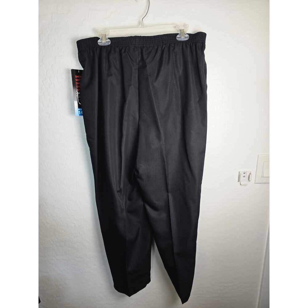 Briggs Pants NWT Black pockets size 14 w elastic waist pockets - Picture 4 of 6